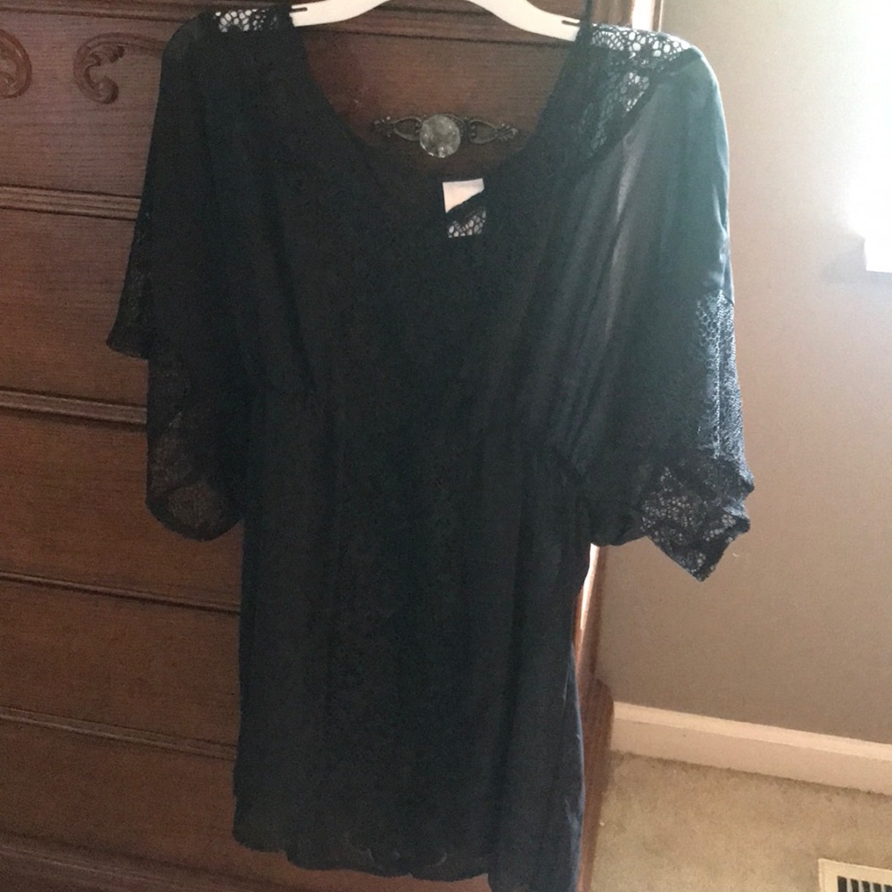 Lace beach cover up